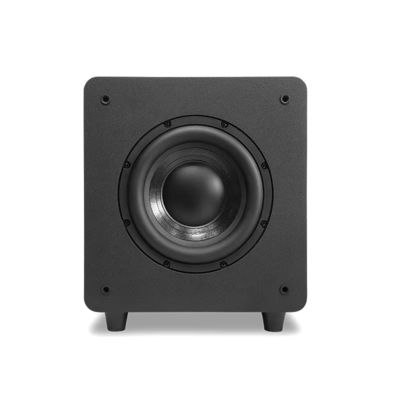 Subwoofer actif en MDF en bois pour la maison avec pilote de woofer de 10 pouces Filtre à faible débit 100 watts